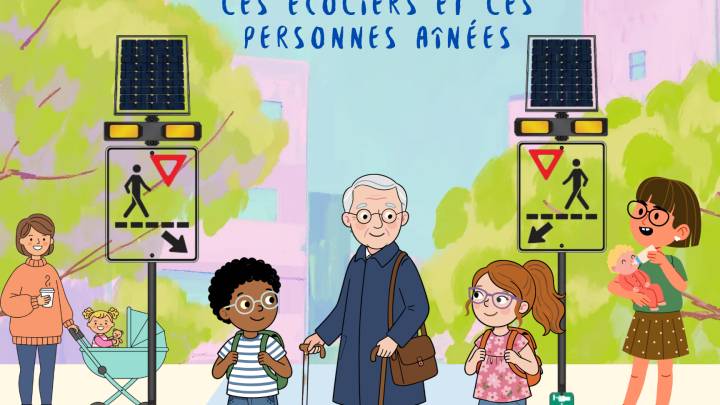 Sécurité au passage piétonnier en zone scolaire