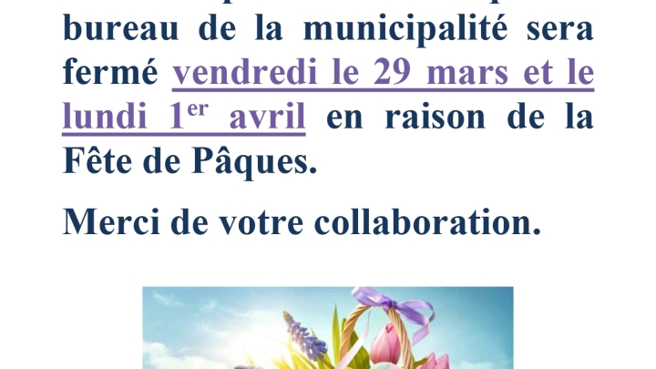 Bureaux fermés