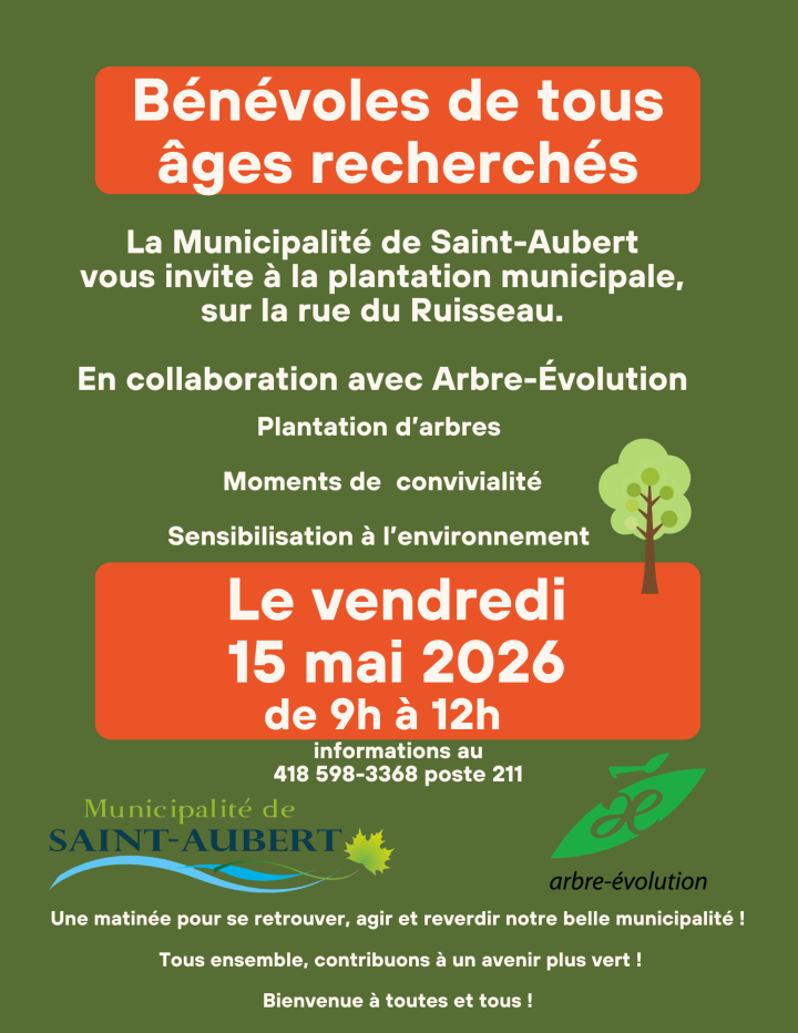 Plantation d'arbres - bénévoles recherchés
