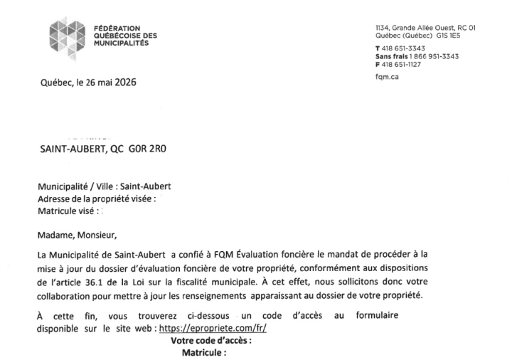 Lettre de la FQM